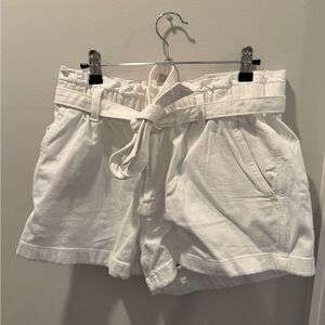 American Eagle Outfitters White High Waist Shorts